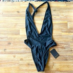 NEW Mint Swim Black One-Piece - Size M